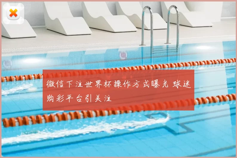 微信下注世界杯操作方式曝光 球迷购彩平台引关注