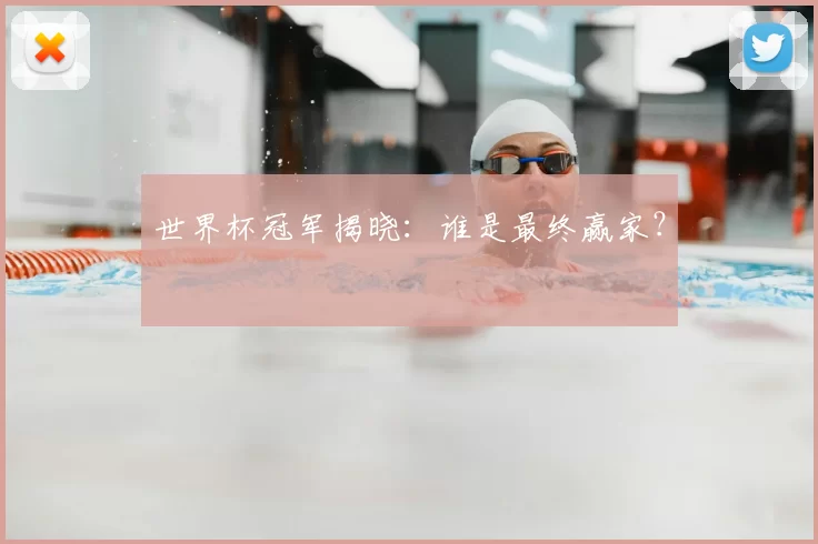 世界杯冠军揭晓:谁是最终赢家?